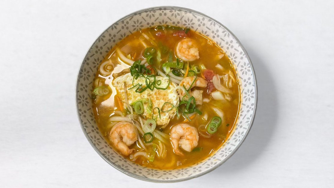 Udon juha z rakci